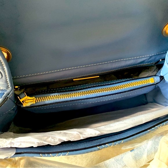 NWT Tory Burch Quilted Leather Fleming Soft Small Convertible Shoulder B… - Picture 7 of 9